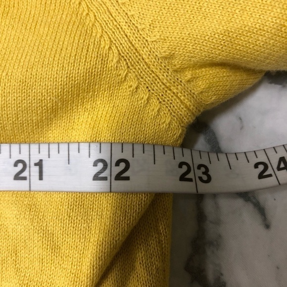 Nautica Mens V Neck Yellow Sweater Light Weight Size XL NWT - Picture 5 of 6